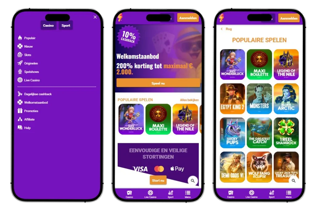 PartySpins Casino Mobiele versie en app