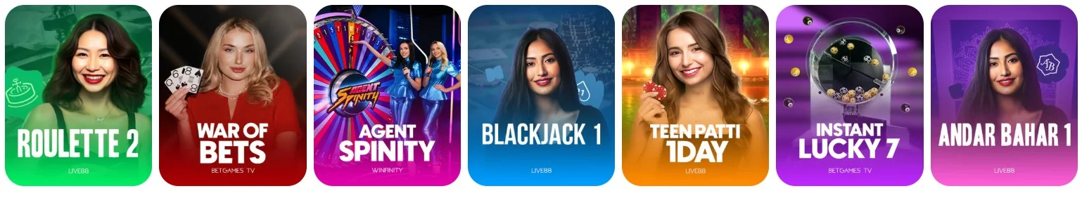 PartySpins Casino Live casino